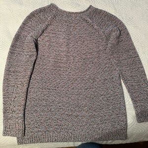 TALBOTS SHAKER STYLE SPECKLED COLOR SWEATER